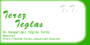 terez teglas business card