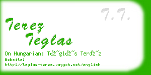 terez teglas business card